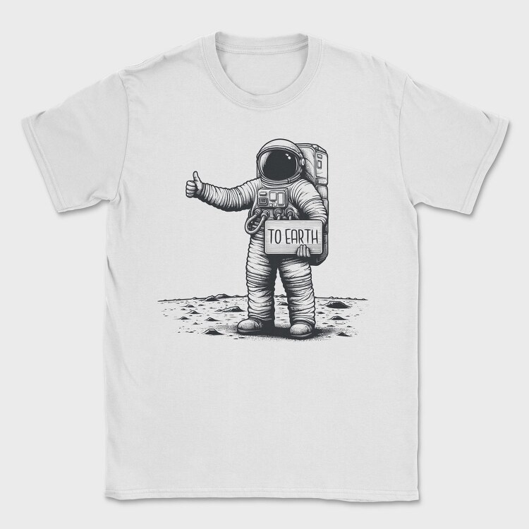 Hitchhiking Astronaut, Tricou Barbati (Unisex)