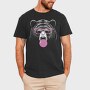 Bear Monochrome Bubblegum, Tricou Barbati (Unisex)
