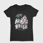 Beach Vibes Summer Vintage Lettering, Tricou Femei