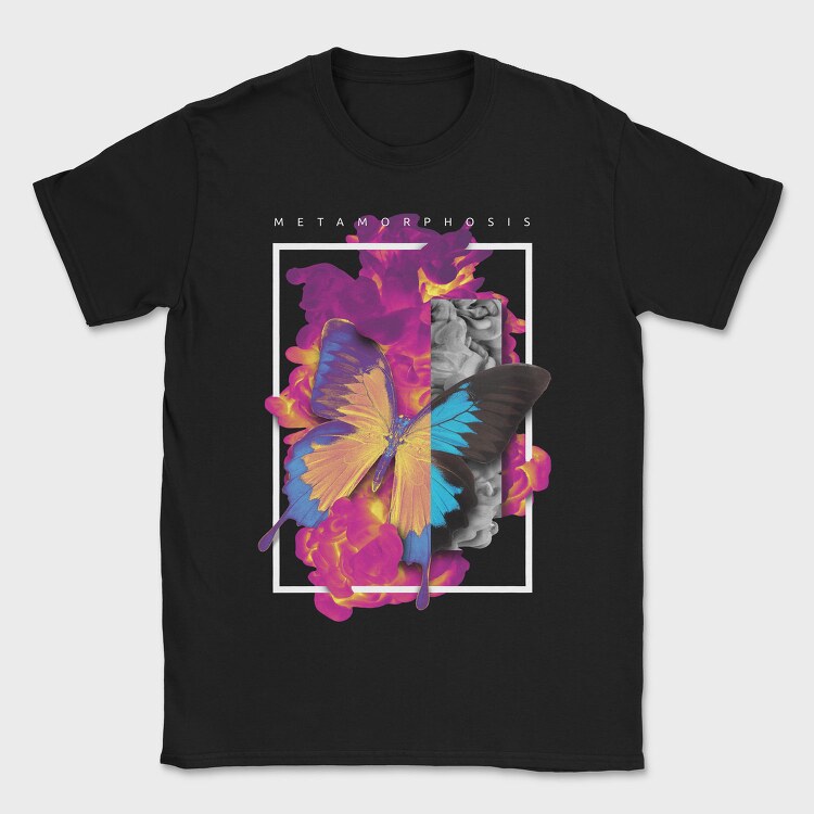 Holographic Butterfly Flying, Tricou Barbati (Unisex)