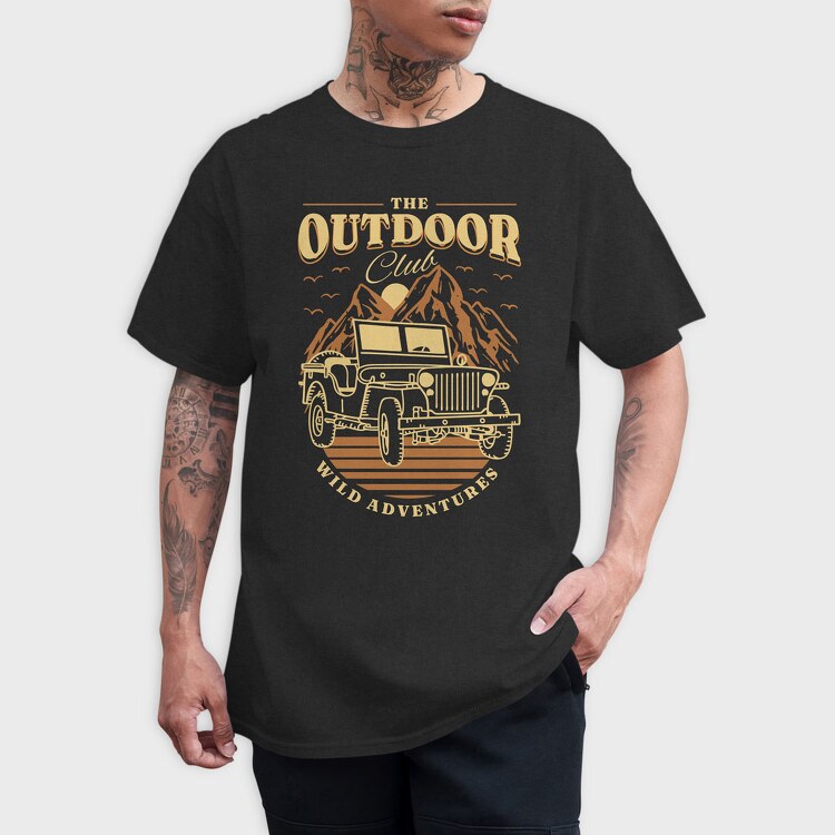 The Outdoor Club, Tricou Barbati (Unisex)