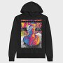 Holographic Greek Statue, Hanorac Oversize Barbati (Unisex)