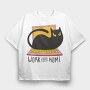 Home Office Cat Computer, Tricou Oversize Barbati (Unisex)