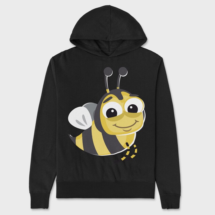 Honey Bee Smile, Hanorac Oversize Barbati (Unisex)