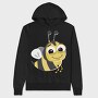 Honey Bee Smile, Hanorac Oversize Barbati (Unisex)