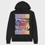 Horned Warrior Unicorn Animal Sunset, Hanorac Oversize Barbati (Unisex)