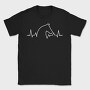 Horse Heartbeat Line, Tricou Barbati (Unisex)