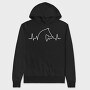 Horse Heartbeat Line, Hanorac Oversize Barbati (Unisex)