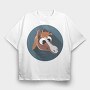 Horse Icon Art, Tricou Oversize Barbati (Unisex)