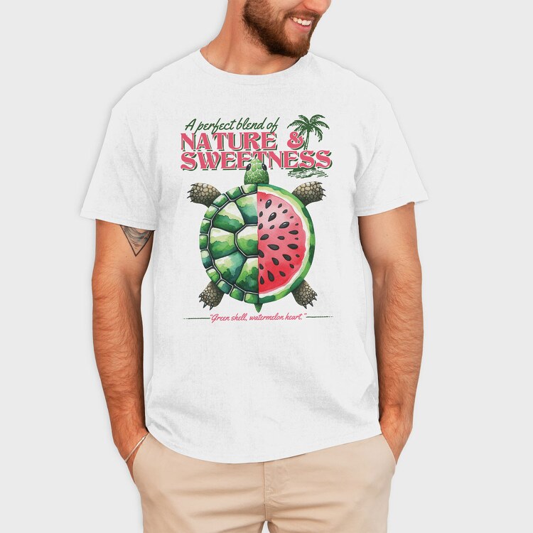 Watermelon Turtle, Tricou Barbati (Unisex)