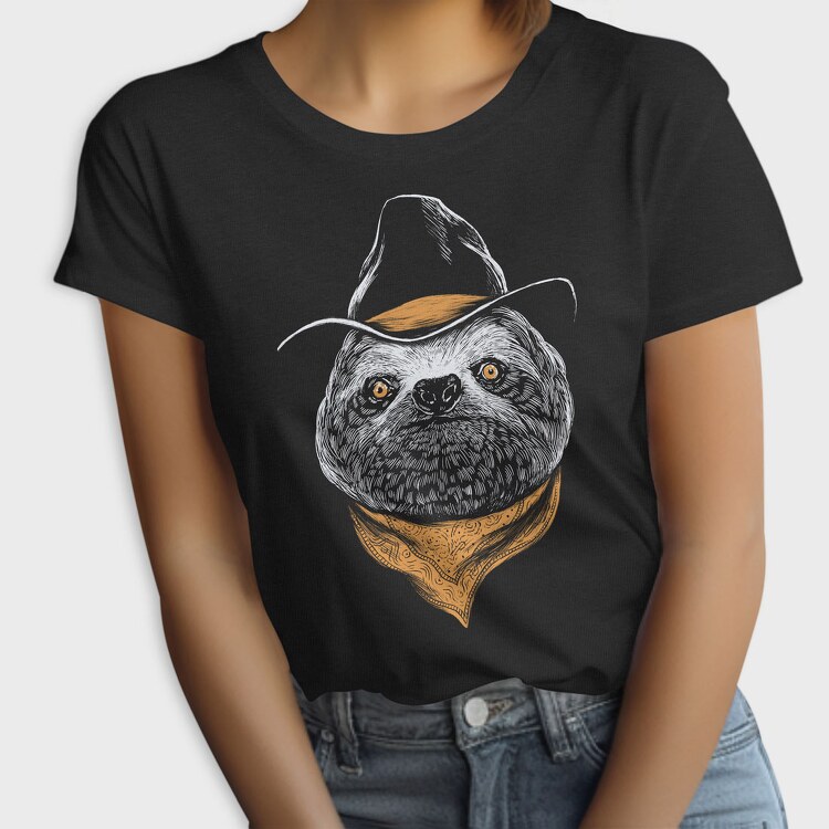Sloth Cowboy Color, Tricou Femei
