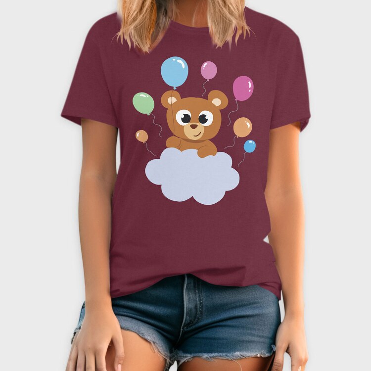 Bear on the Cloud, Tricou Barbati (Unisex)
