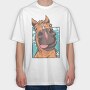 Horse Face Looking Down Close Up, Tricou Oversize Barbati (Unisex)