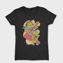 Hippie Frog Playing Guitar, Tricou Femei