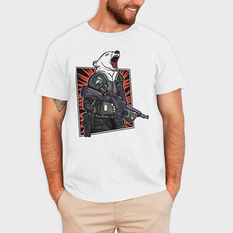 Tactic Bear, Tricou Barbati (Unisex)