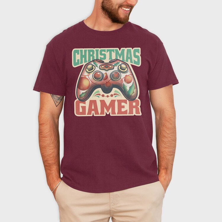 Joystick Christmas, Tricou Barbati (Unisex)