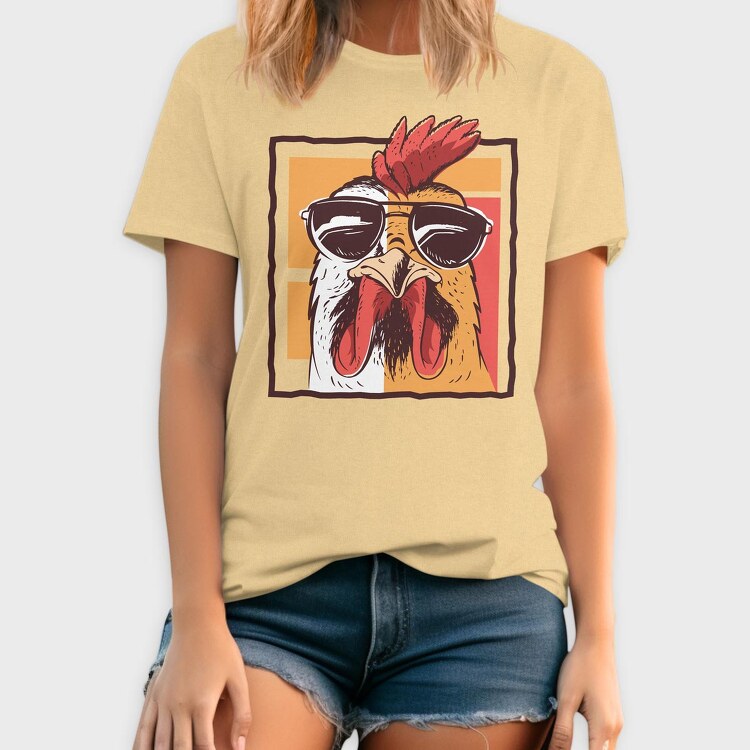 Chicken Glasses, Tricou Barbati (Unisex)