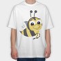 Honey Bee Smile, Tricou Oversize Barbati (Unisex)