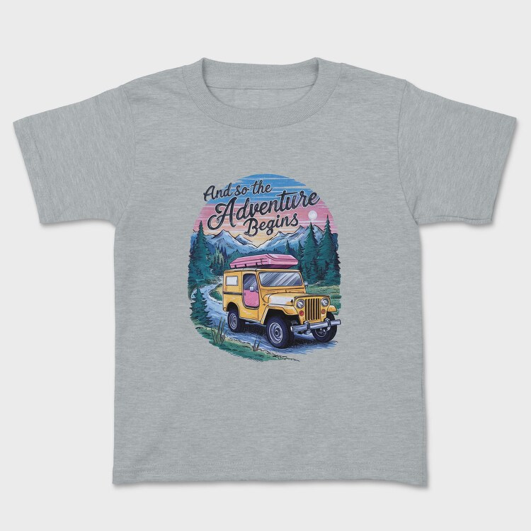 Adventure Beginning Jeep, Tricou Copii