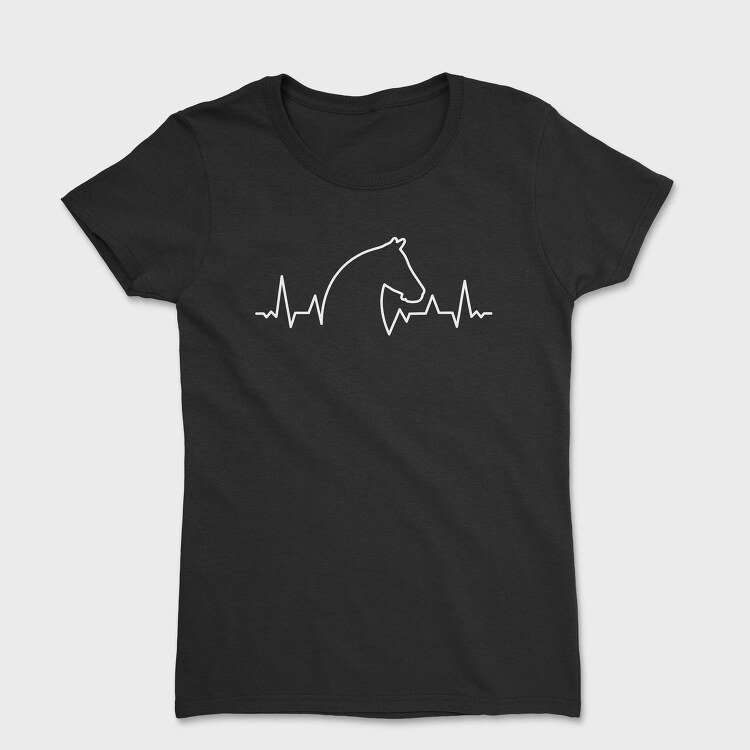 Horse Heartbeat Line, Tricou Femei