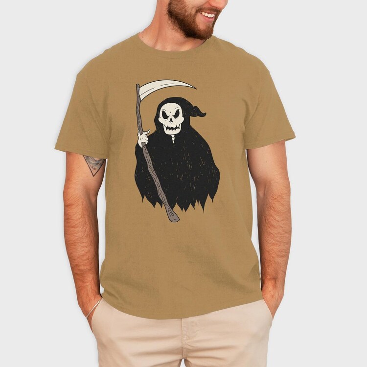 Grim Reaper Skull, Tricou Barbati (Unisex)