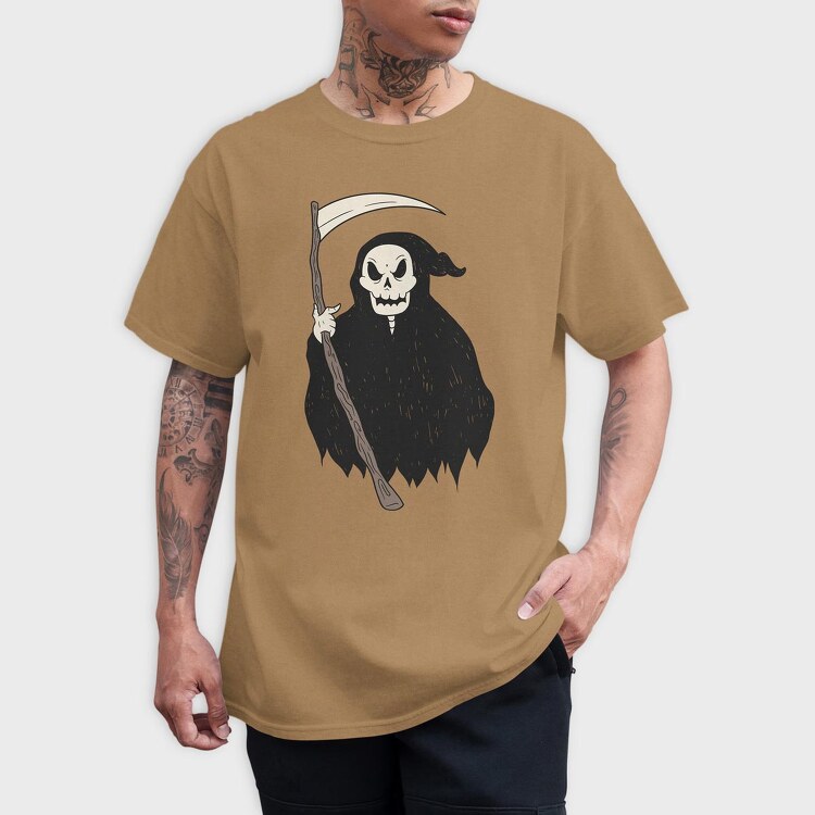 Grim Reaper Skull, Tricou Barbati (Unisex)