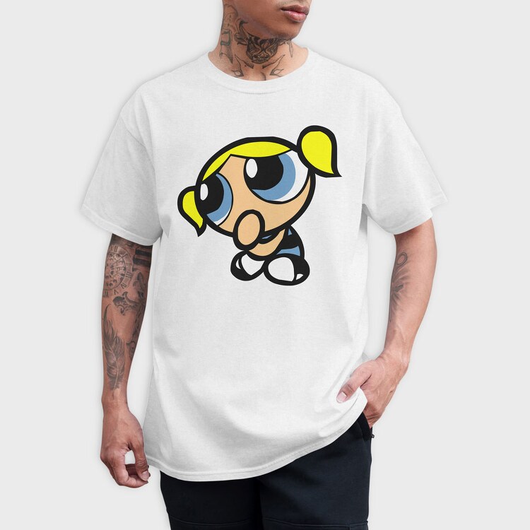 Cartoon Retro the Powerpuff Girls 3, Tricou Barbati (Unisex)