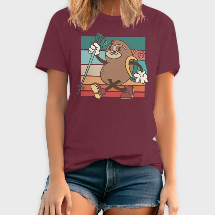 Sloth Hiker, Tricou Barbati (Unisex)