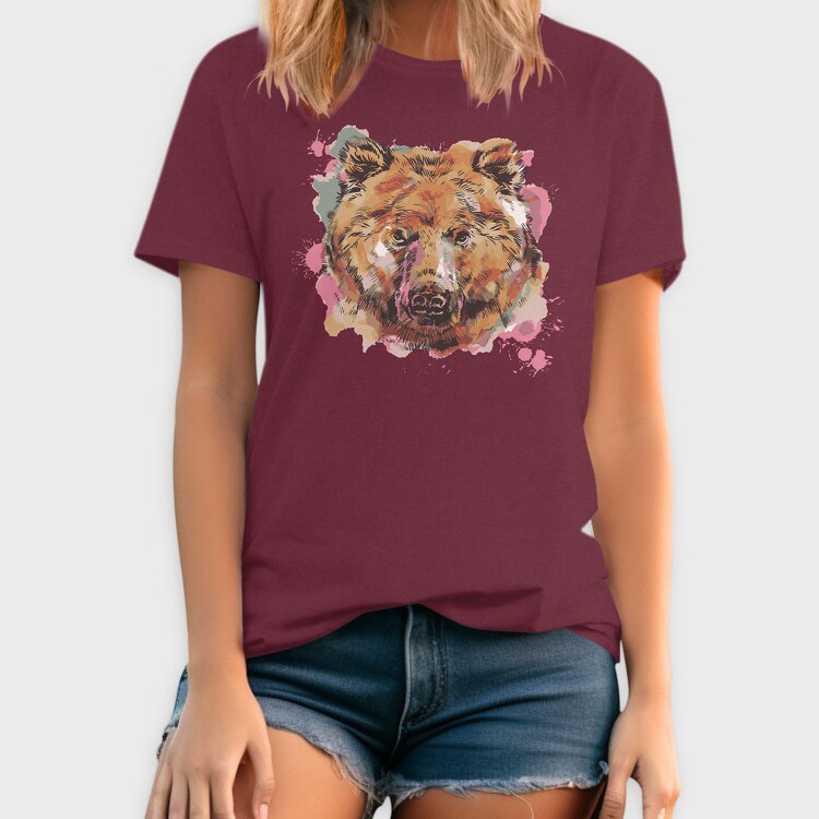 Bear Watercolor, Tricou Barbati (Unisex)
