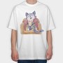 Catnap Cozy, Tricou Oversize Barbati (Unisex)