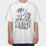 Beach Vibes Summer Vintage Lettering, Tricou Oversize Barbati (Unisex)