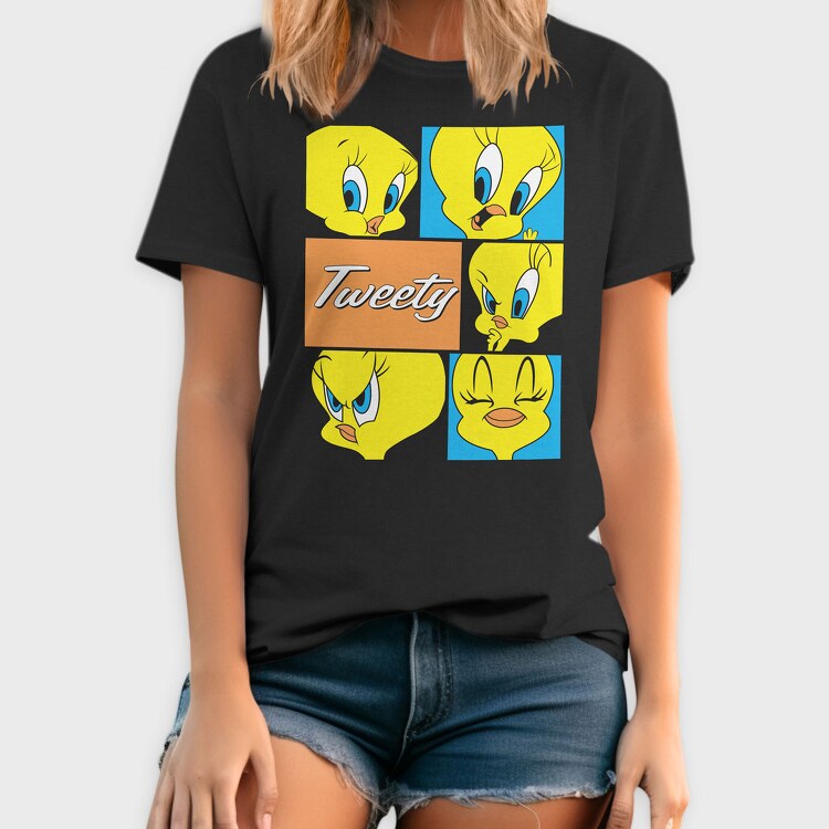 Cartoon Retro Tweety 1, Tricou Barbati (Unisex)