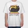 Home Office Cat Computer, Tricou Oversize Barbati (Unisex)