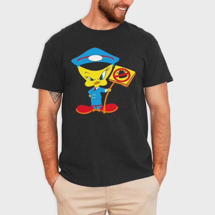 Cartoon Retro Tweety 2, Tricou Barbati (Unisex)