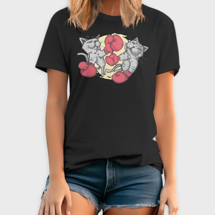 Boxing Cats, Tricou Barbati (Unisex)