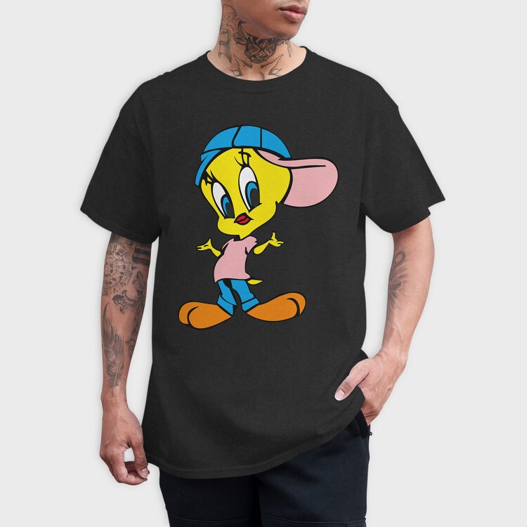 Cartoon Retro Tweety 4, Tricou Barbati (Unisex)
