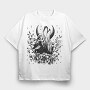 Howling Wolf Tote, Tricou Oversize Barbati (Unisex)