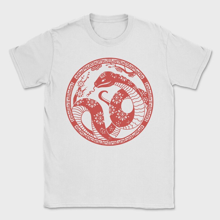 Traditional Chinese Snake Circle New Year, Tricou Barbati (Unisex)