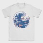 Wave With Koi Fishes, Tricou Barbati (Unisex)