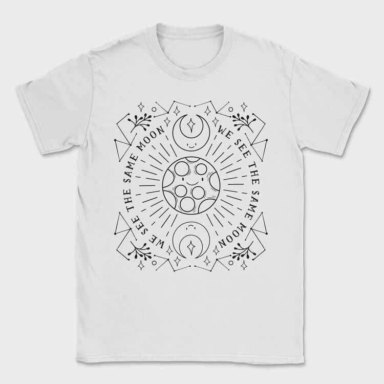 We See The Same Moon Phases Tote, Tricou Barbati (Unisex)