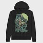 Werewolf Cartoon Halloween Wolf Moon, Hanorac Oversize Barbati (Unisex)