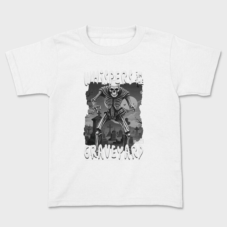 Whispers In The Graveyard Skeleton, Tricou Copii