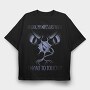 Wifes Last Nerve Funny Monochrome, Tricou Oversize Barbati (Unisex)