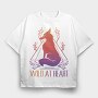 Wild At Heart Fox Dark Animals, Tricou Oversize Barbati (Unisex)