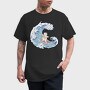 Cute Surfer Cat, Tricou Barbati (Unisex)
