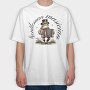 Whimsical Frog Gentleman Musician, Tricou Oversize Barbati (Unisex)