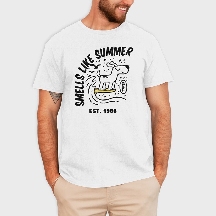 Smells Like Summer Dog, Tricou Barbati (Unisex)