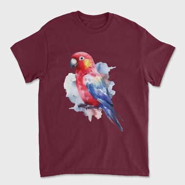 Magnificent Rosella Watercolor, Tricou Barbati (Unisex)