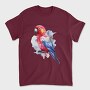 Magnificent Rosella Watercolor, Tricou Barbati (Unisex)