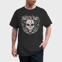 Rock And Roll Skull Skeleton, Tricou Barbati (Unisex)